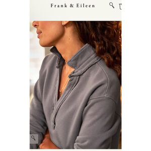 Frank & Eileen Patrick Triple Fleece Sweatshirt Size XS Elephant Gray